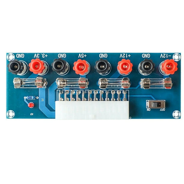 24-pin ATX Computer PC Power Supply Bench Top Power Board Module Adapter Blue